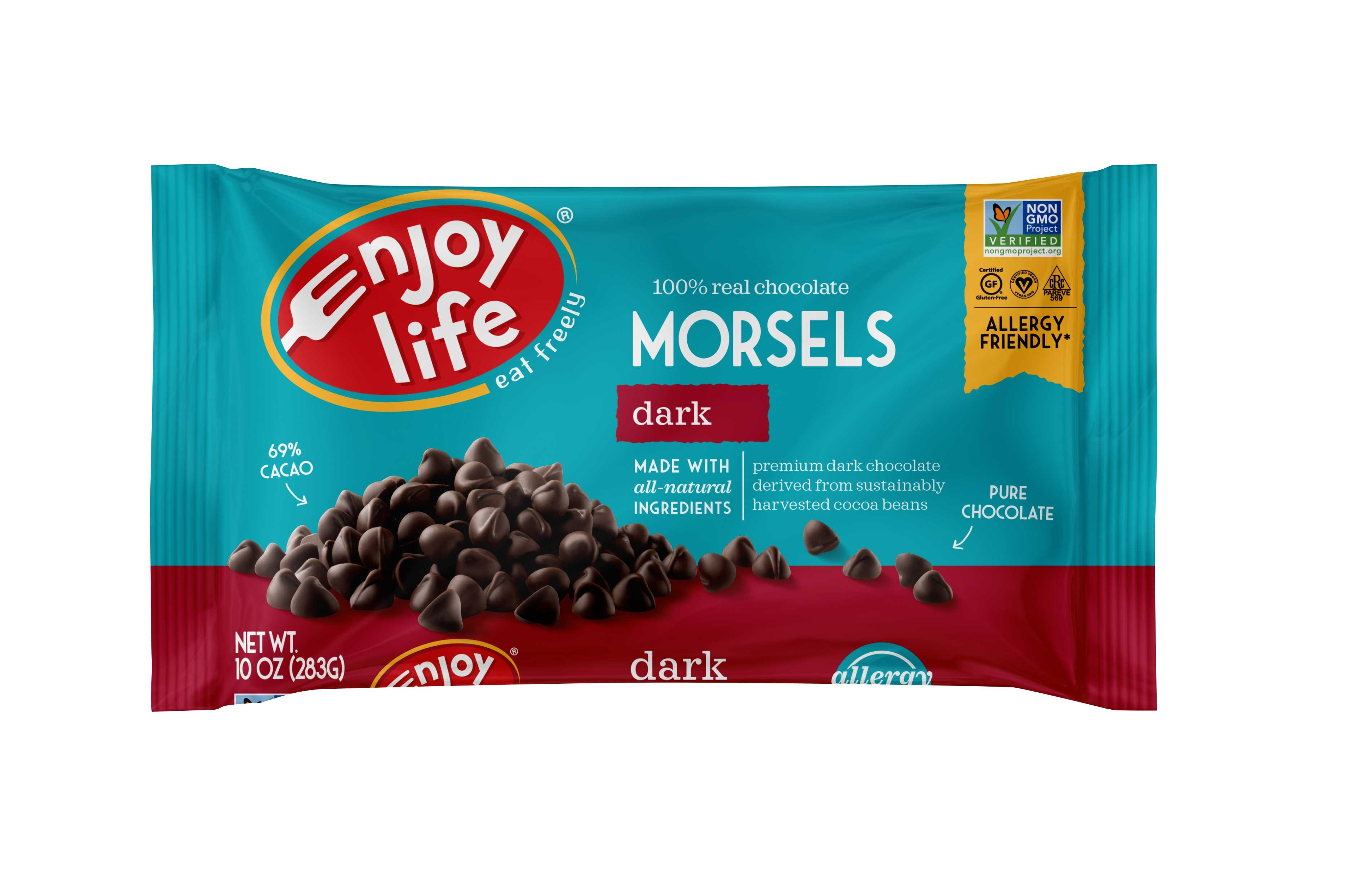 Enjoy Life Mini Chip and Dark Morsels Baking Chocolate -- 60 per case.