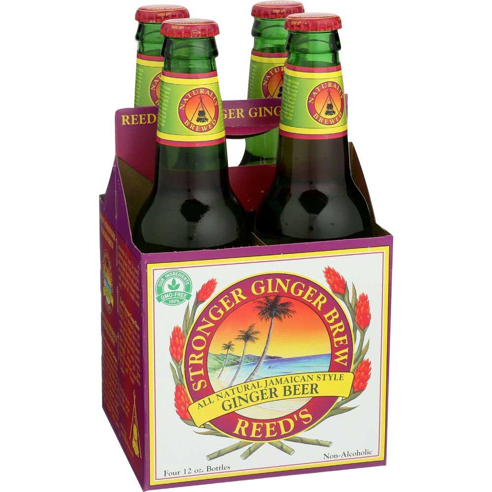 Reeds Strongest Ginger Beer, 12 Fluid Ounce Bottle - 4 count per pack -- 6 packs per case