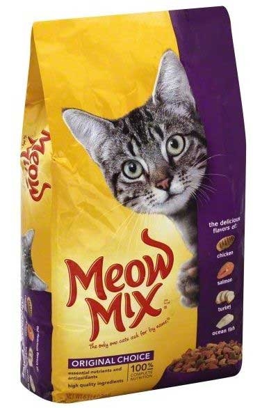 Meow Mix Original Choice Cat Food, 6.3 Pound -- 4 per case.