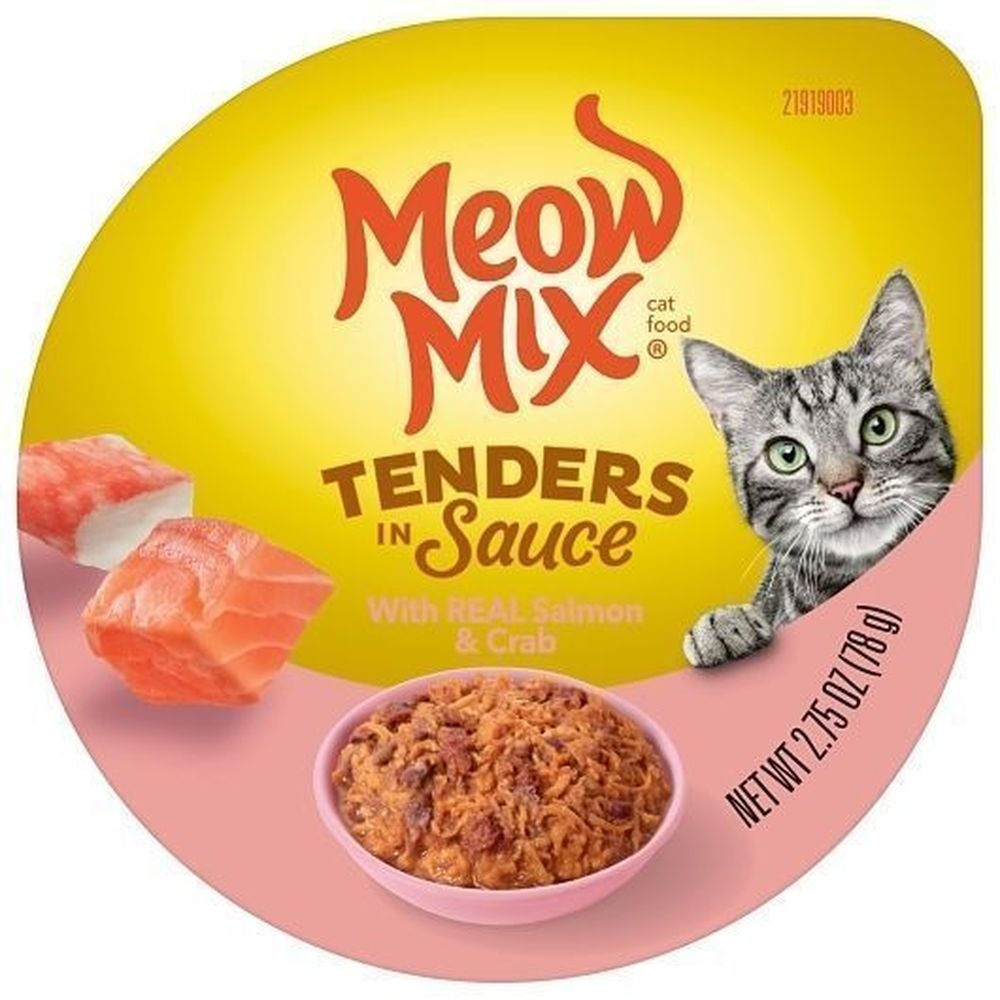Meow Mix Tender Favorites Salmon and Crab Wet Cat Food, 2.75 Ounce -- 12 per case