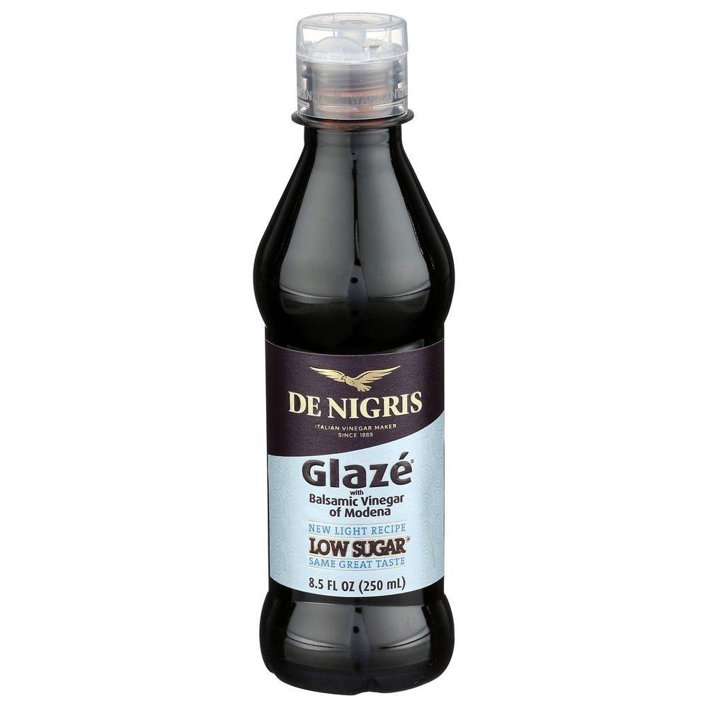De Nigris Low Sugar Glaze with Balsamic Vinegar, 8.5 Fluid Ounce -- 6 per case
