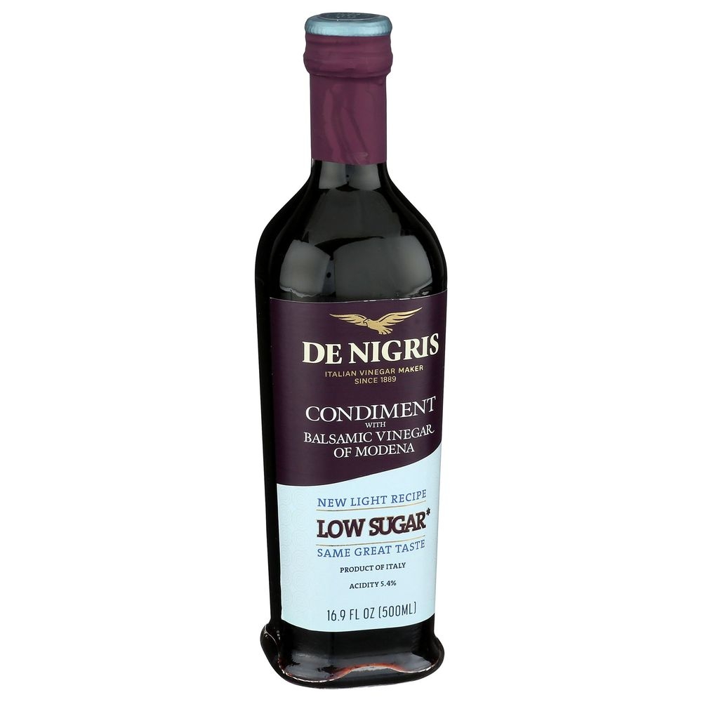 De Nigris Low Sugar Condiment with Balsamic Vinegar, 16.9 Ounce -- 6 per case