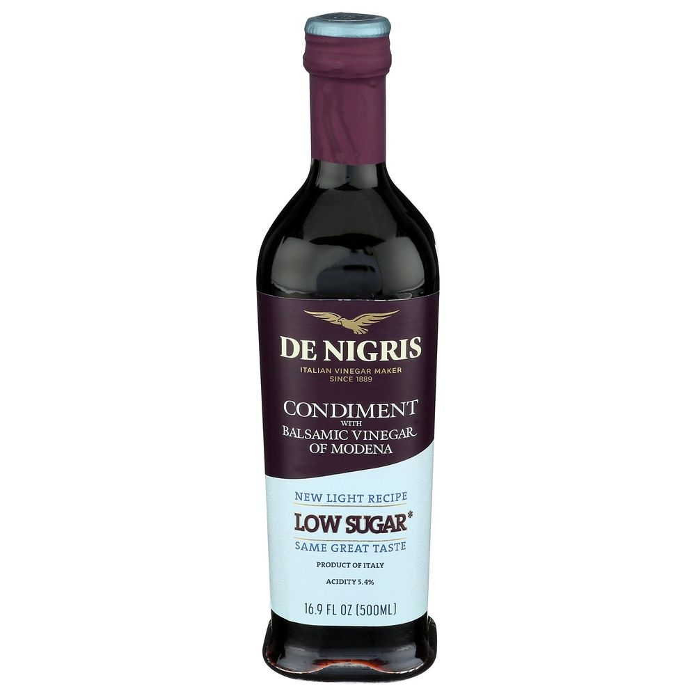 De Nigris Low Sugar Condiment with Balsamic Vinegar, 16.9 Ounce -- 6 per case