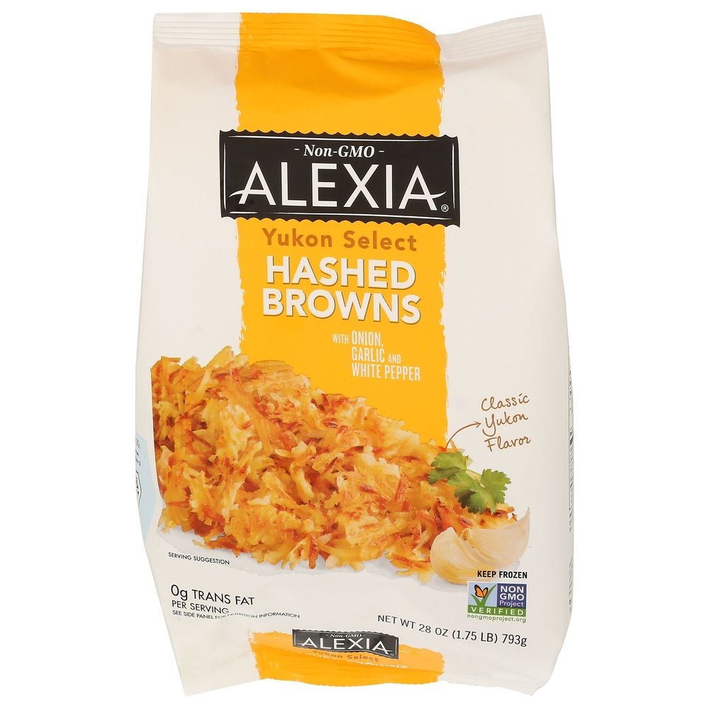 Alexia Yukon Select Hashed Browns with Onion Garlic and White Pepper, 28 Ounce -- 12 per case