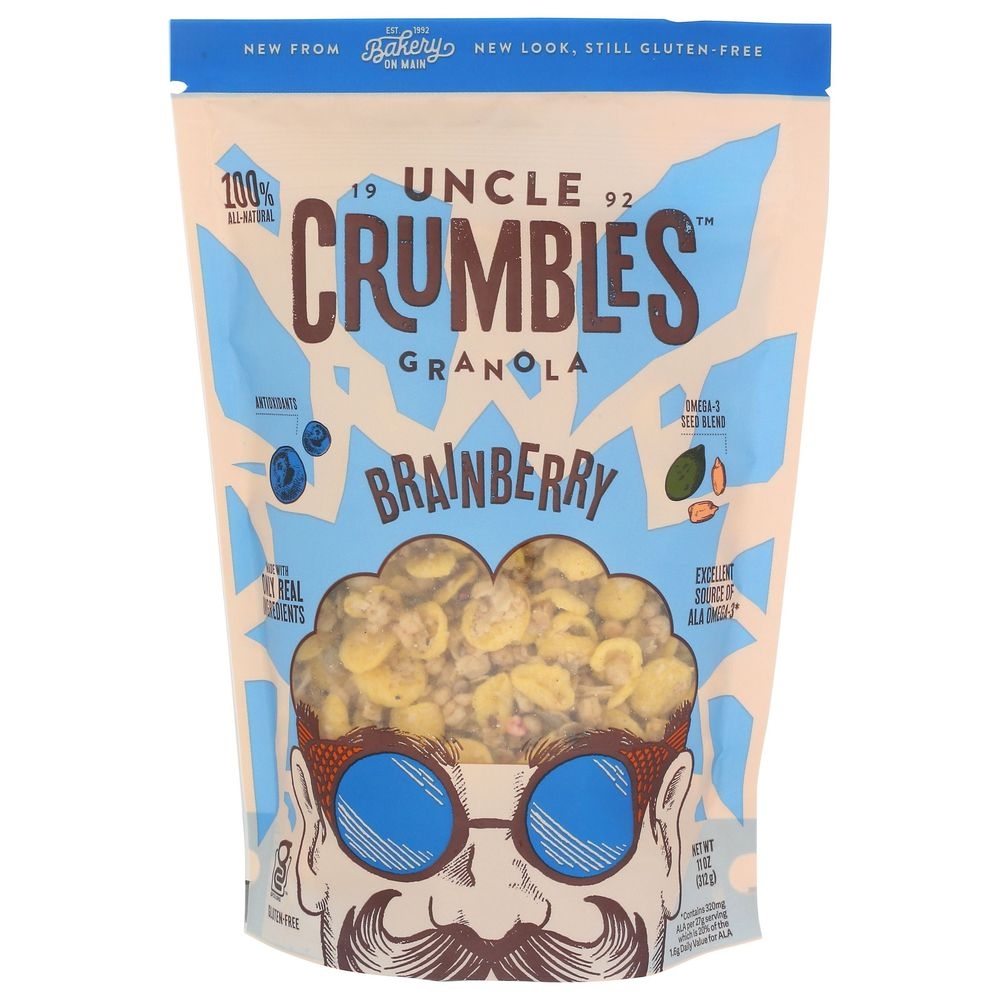 Uncle Crumbles Brainberry Granola, 11 Ounce -- 6 per case