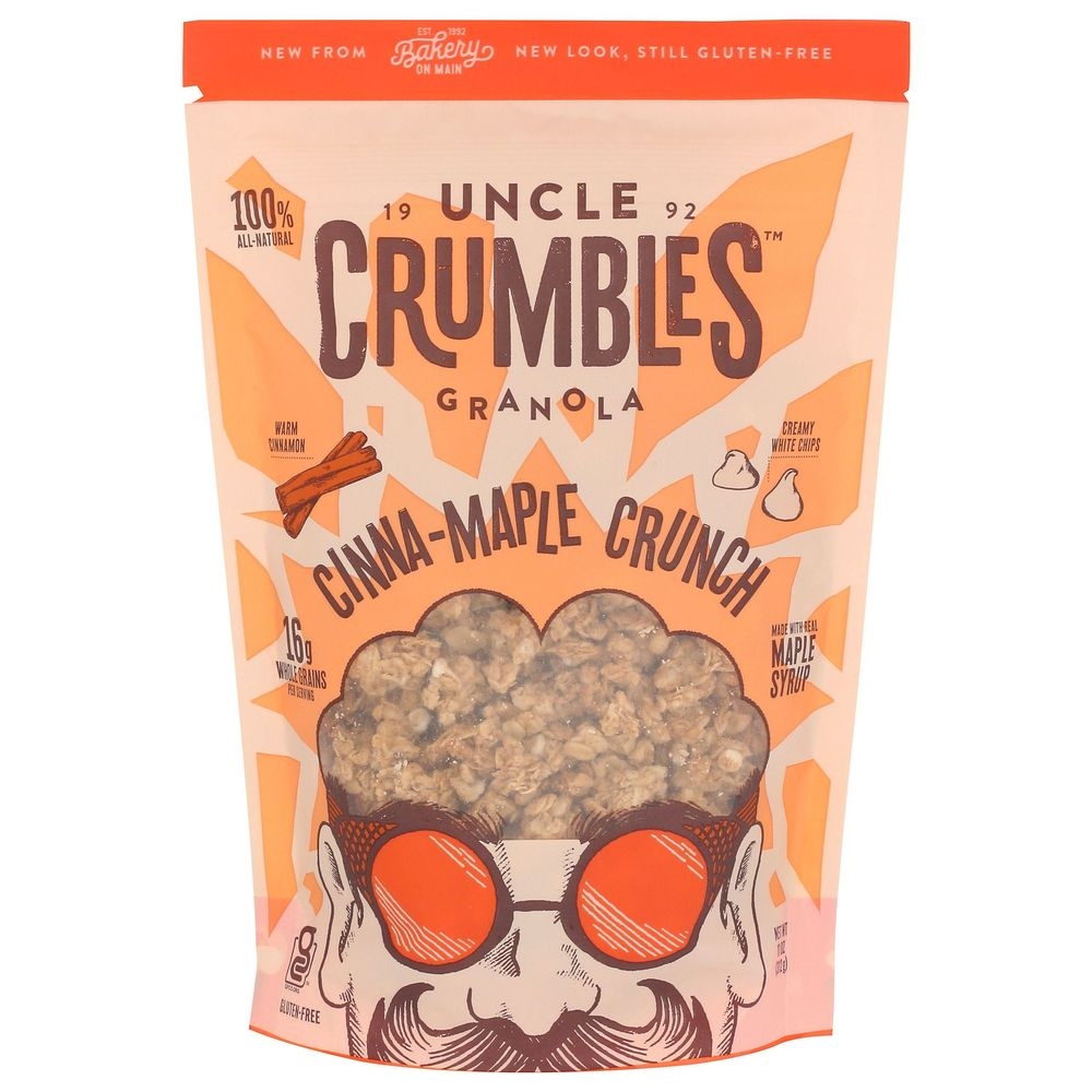 Uncle Crumbles Cinna-Maple Crunch Granola, 11 Ounce -- 6 per case