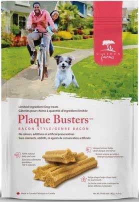 Caledon Farms Plaque Busters with Bacon Dog Treats, 4.9 Ounce -- 4 per case