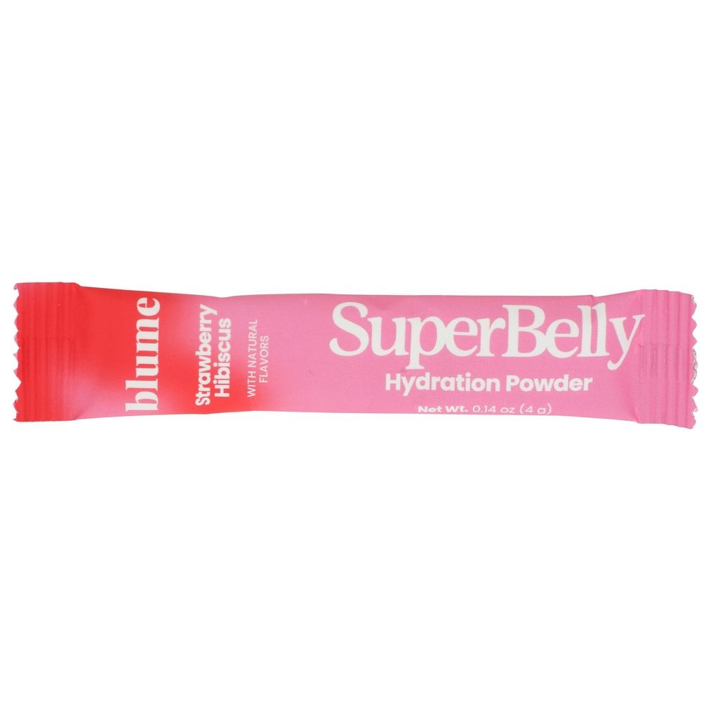 Blume Strawberry Hibiscus Superbelly Gut-building Hydration Powder, 0.14 Ounce -- 7 per case