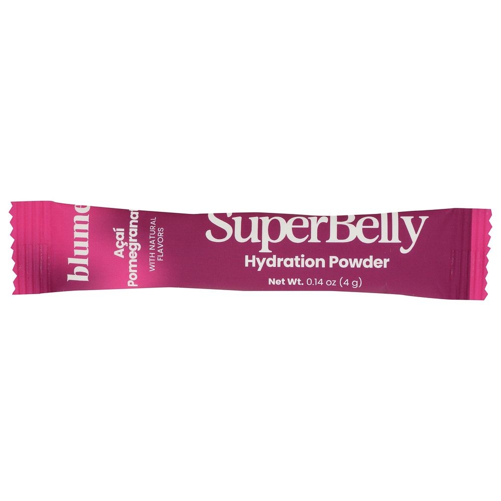 Blume Acai Pomegranate Superbelly Gut-building Hydration Powder, 0.14 Ounce -- 7 per case