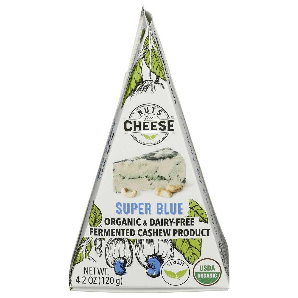 Nuts for Cheese Organic Super Blue Wedge Cheese, 4.23 Ounce -- 6 per case