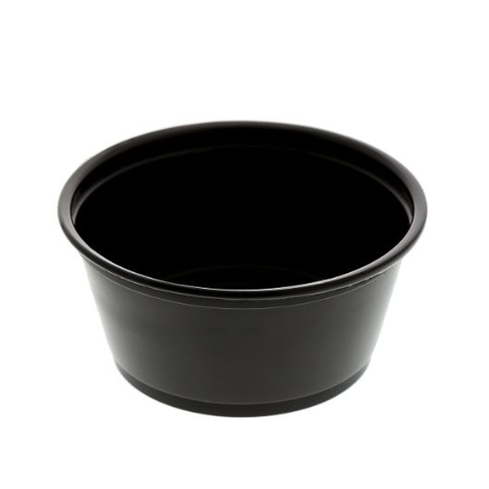 AmerCareRoyal 3.25 Ounce Black Polypropylene Portion Cup, 2500 count