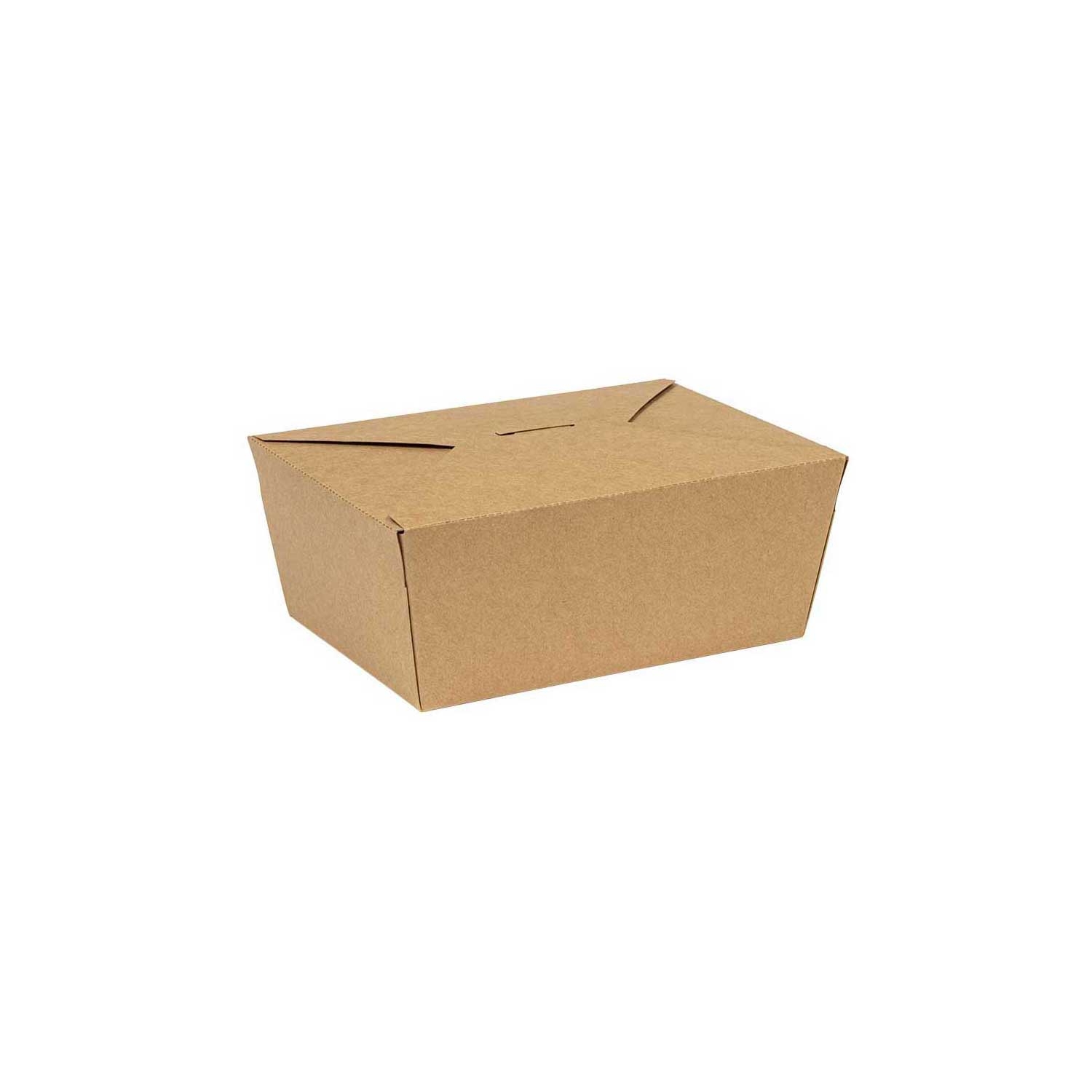 Inno-Pak Number 4 Innobox Edge Brown Kraft Poly Coated Inside Paper Box, 75 Fluid Ounce Capacity -- 90 per case