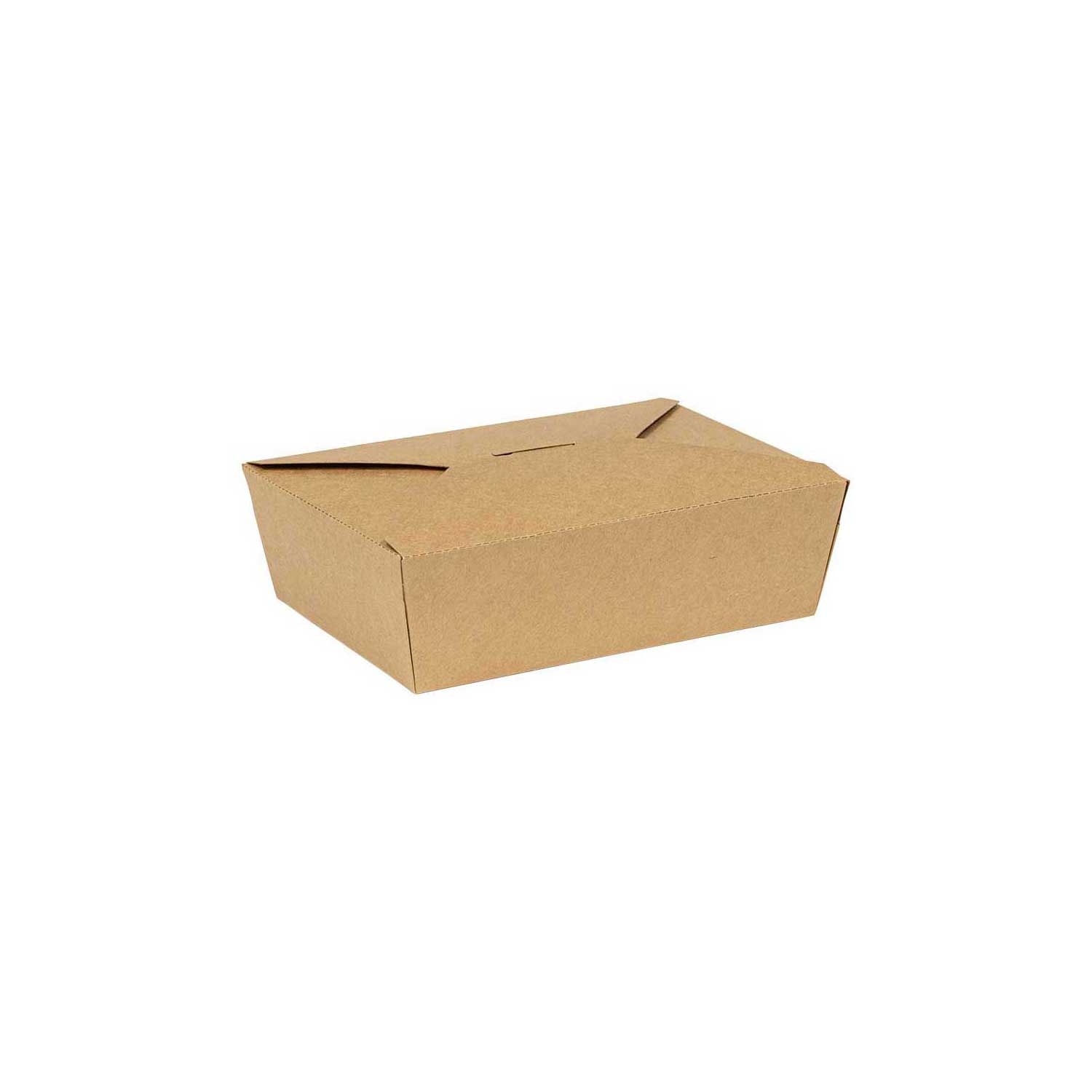 Inno-Pak Number 3 Innobox Edge Brown Kraft Poly Coated Inside Paper Box, 56 Fluid Ounce Capacity -- 130 per case