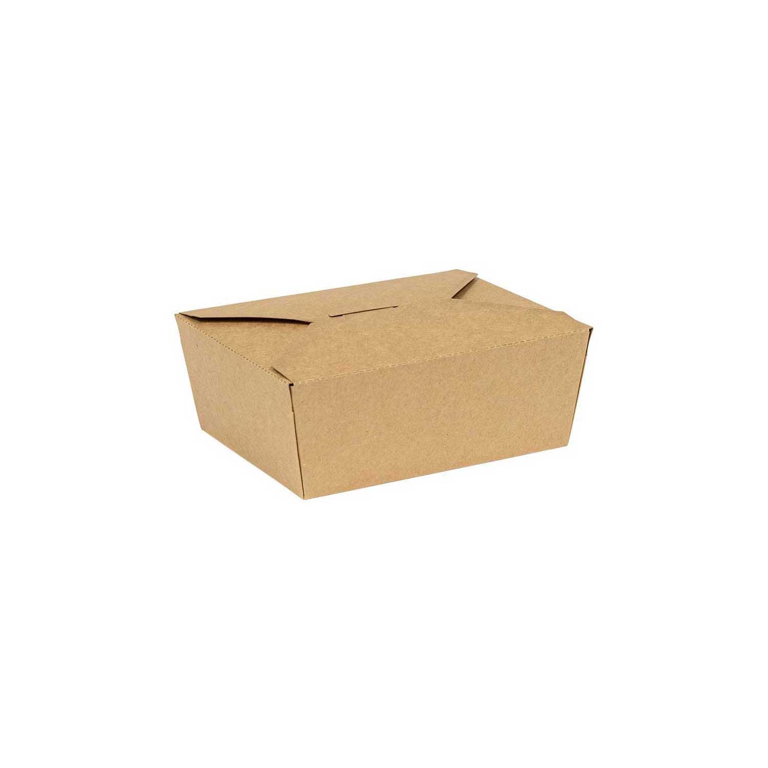 Inno-Pak Number 8 Innobox Edge Brown Kraft Poly Coated Inside Paper Box, 29 Fluid Ounce Capacity -- 130 per case