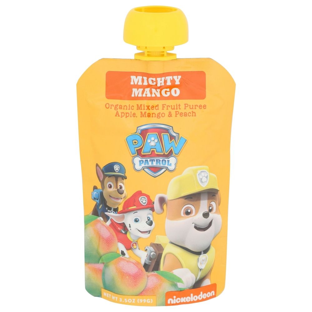 Paw Patrol Organic Nickelodeon Mighty Mango Mixed Fruit Puree, 3.5 Ounce -- 10 per case