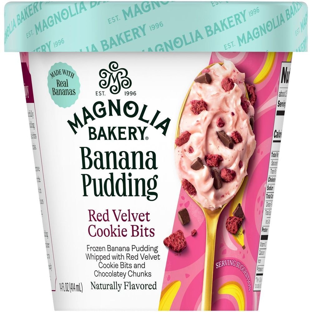 Magnolia Bakery Banana Pudding Red Velvet Cookie Bits, 14 Fluid Ounce -- 8 per case