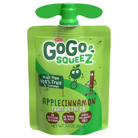 Gogo Squeez Apple Cinnamon Tray Sauce -- 18 per case.