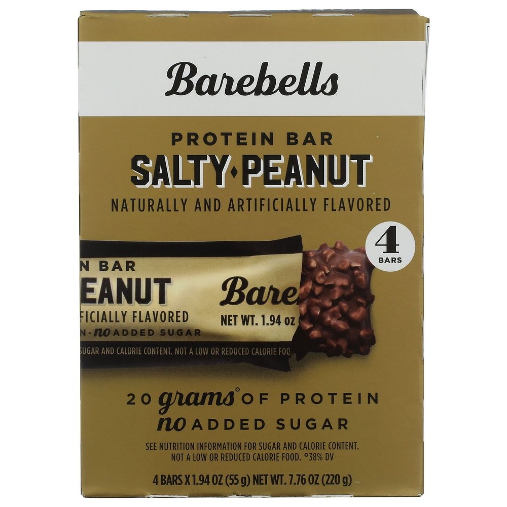 Barebells 1.94 Ounce Salty Peanut Protein Bar, 4 count -- 6 per case