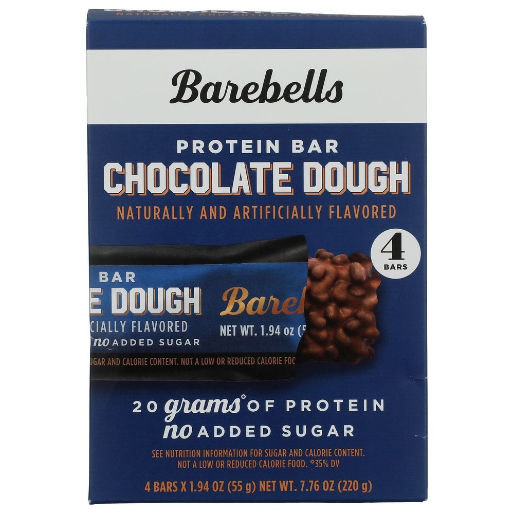 Barebells 1.94 Ounce Chocolate Dough Protein Bar, 4 count -- 6 per case