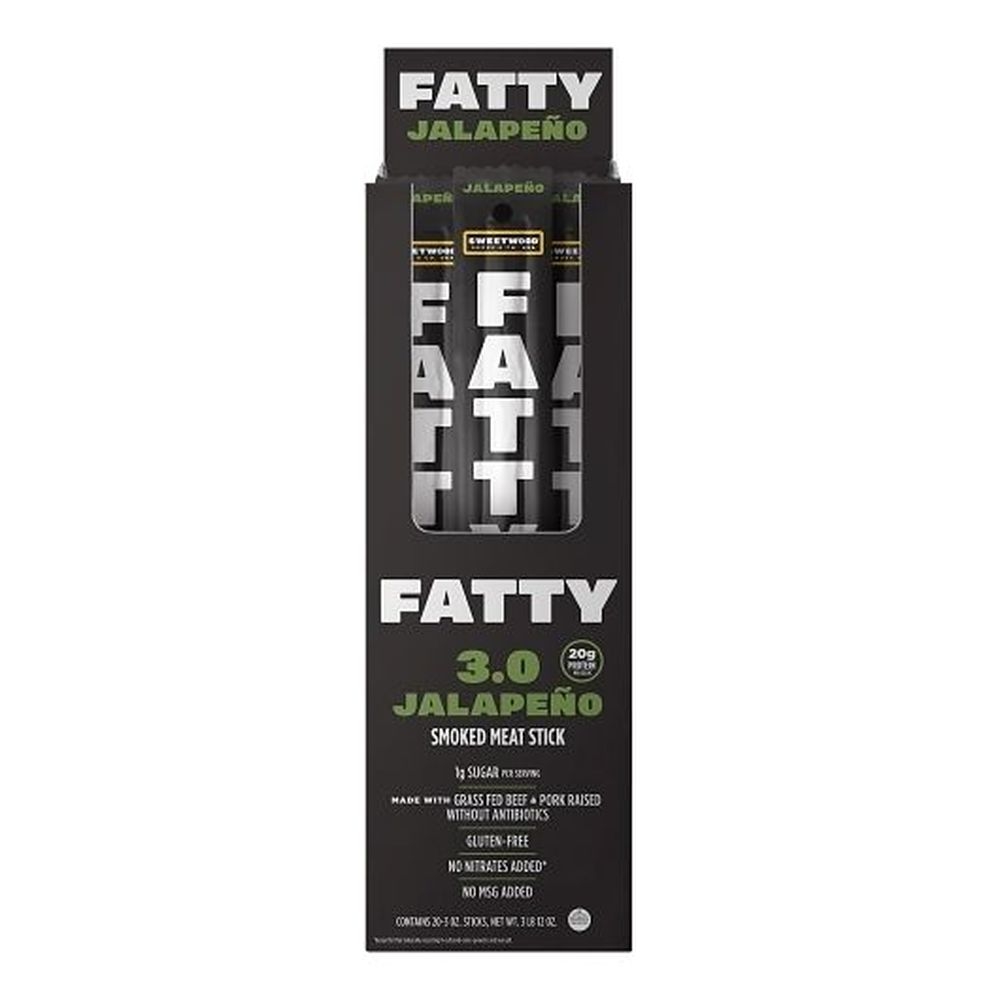Fatty Jalapeno Smoked Meat Stick, 3 Ounce -- 80 per case