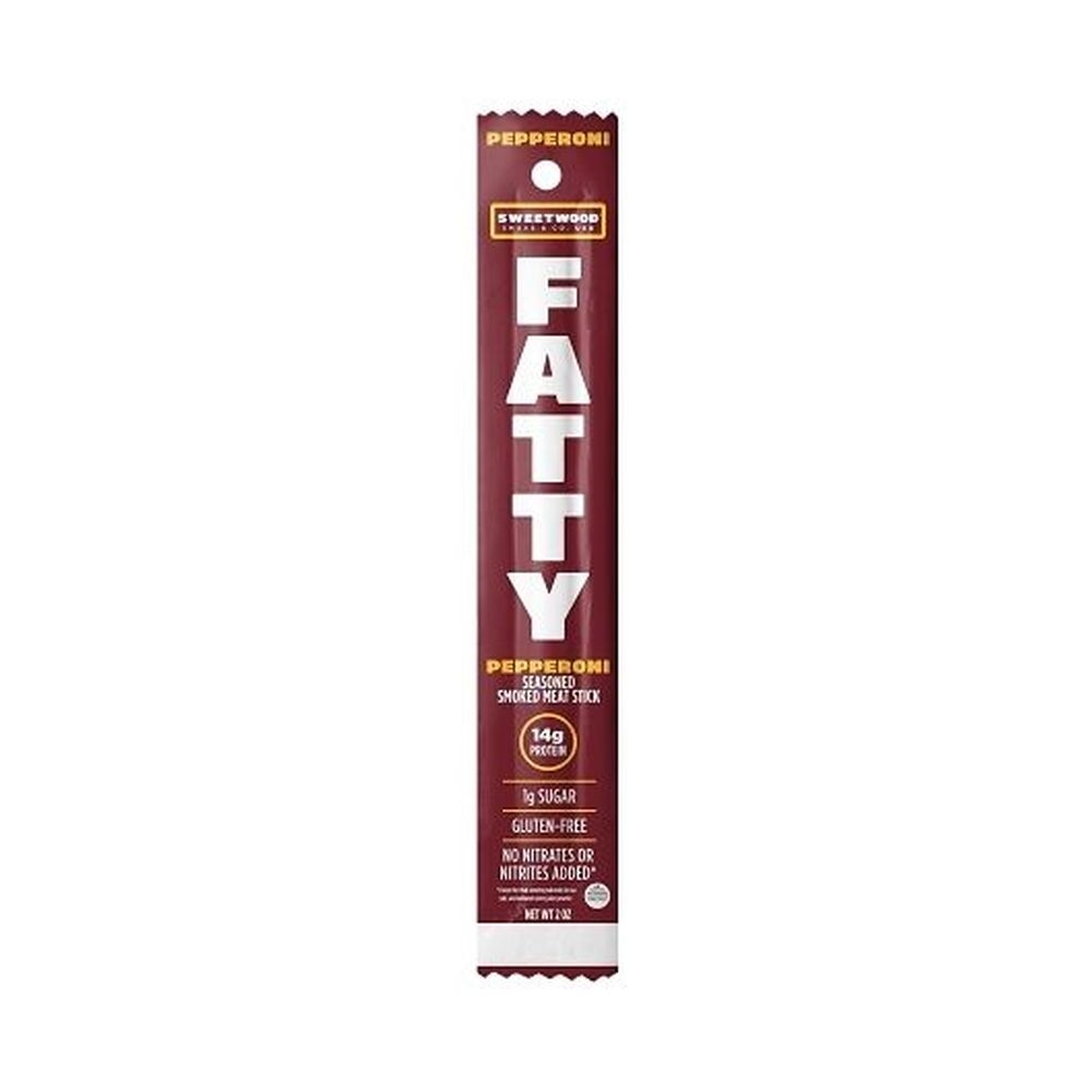 Fatty Pepperoni Seasoned Smoked Meat Stick, 2 Ounce -- 120 per case