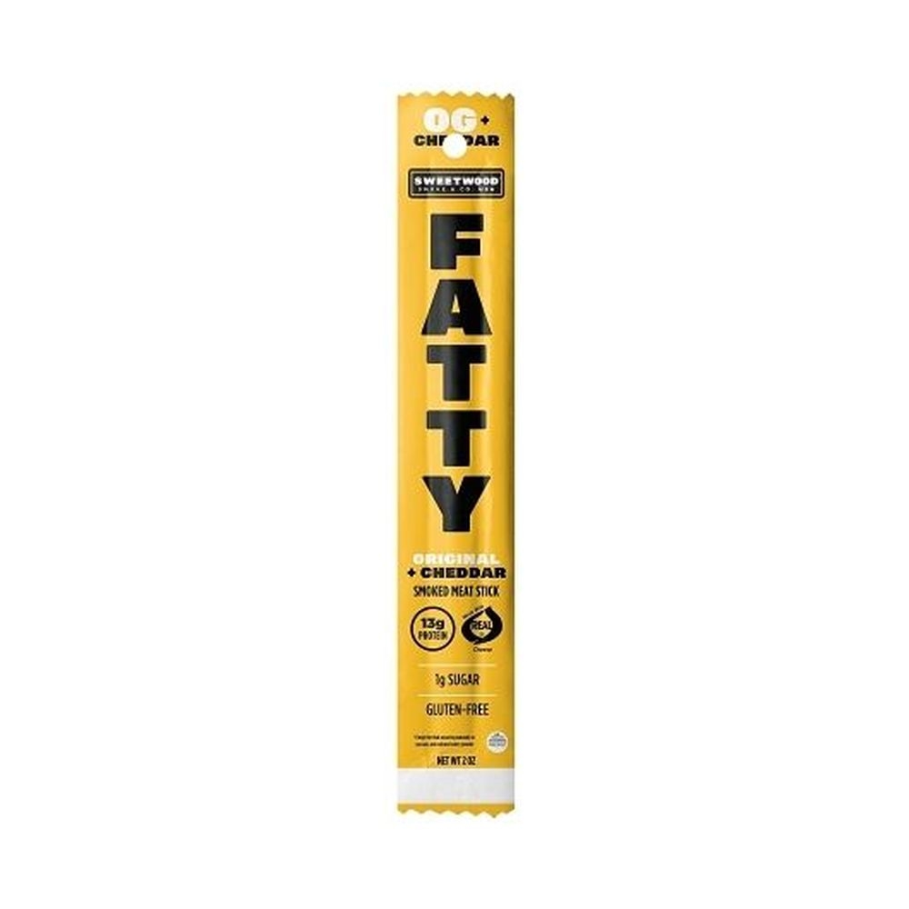 Fatty Original and Cheddar Smoked Meat Stick, 2 Ounce -- 120 per case
