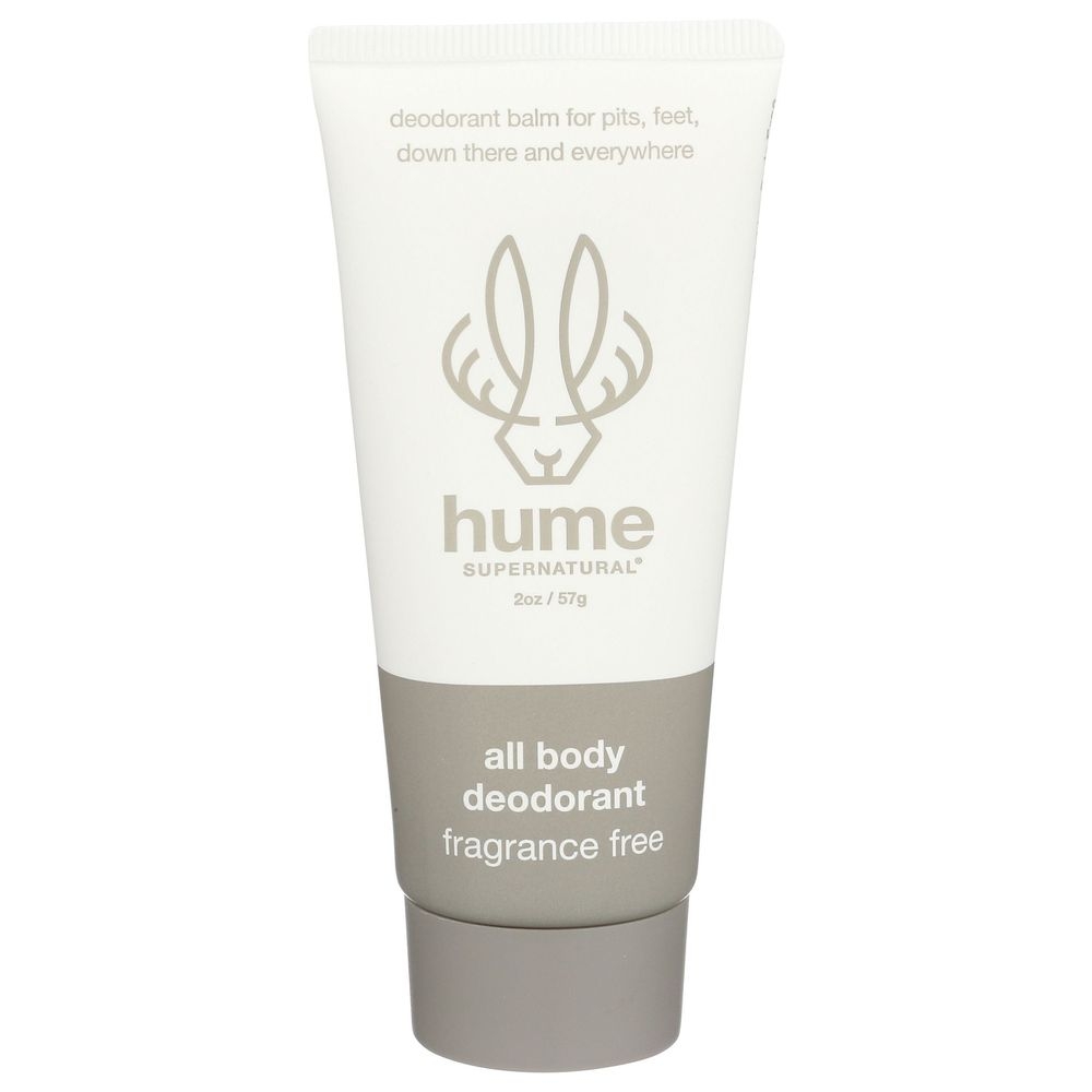 Hume Supernatural Fragrance Free Deodorant, 2 Ounce