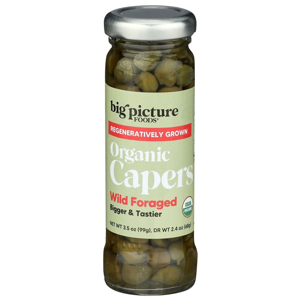 Big Picture Foods Organic Wild Foraged Capers, 3.5 Ounce -- 12 per case