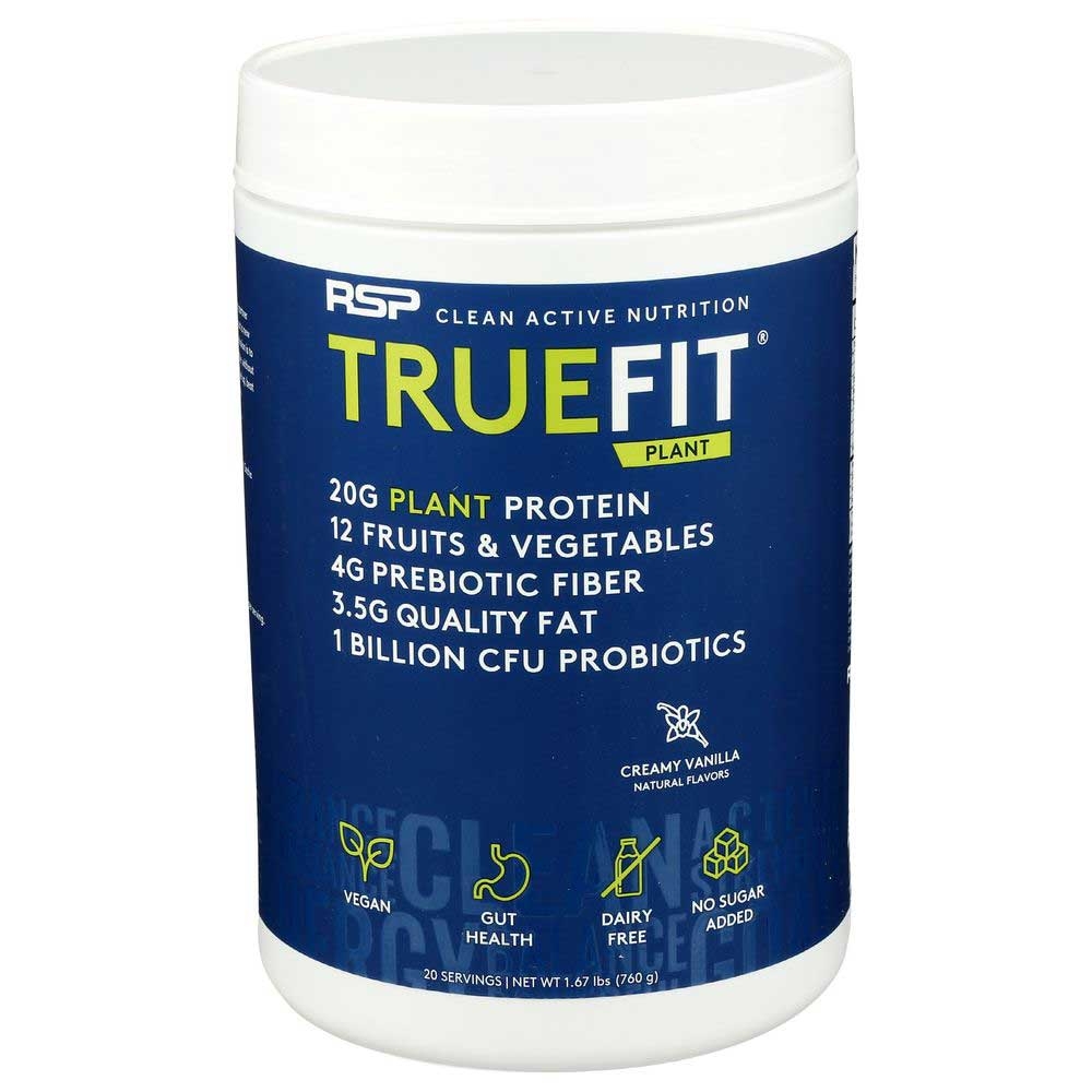 RSP TrueFit Creamy Vanilla Meal Replacement Plant Protein Powder, 1.67 Pound