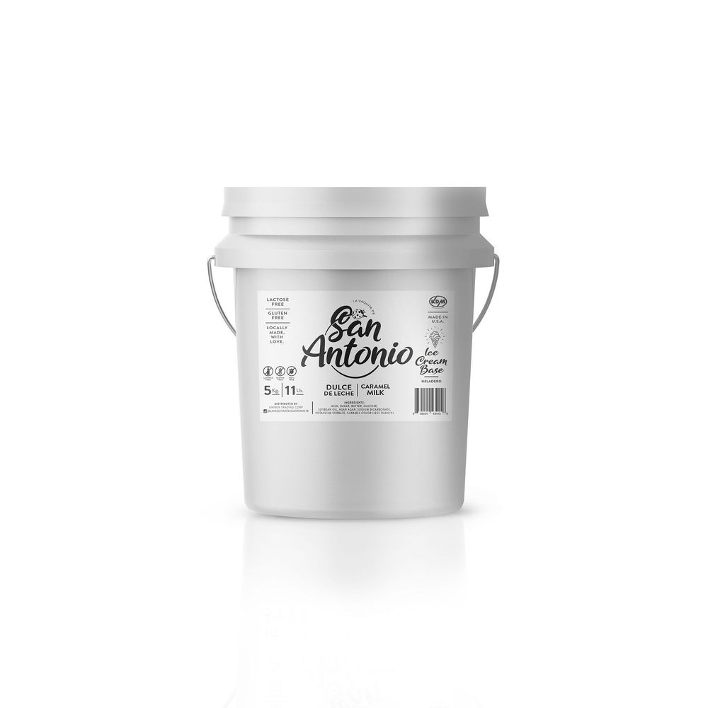 La Vaquita de San Antonio Milk Caramel Ice Cream Base, 11 Pound Pail