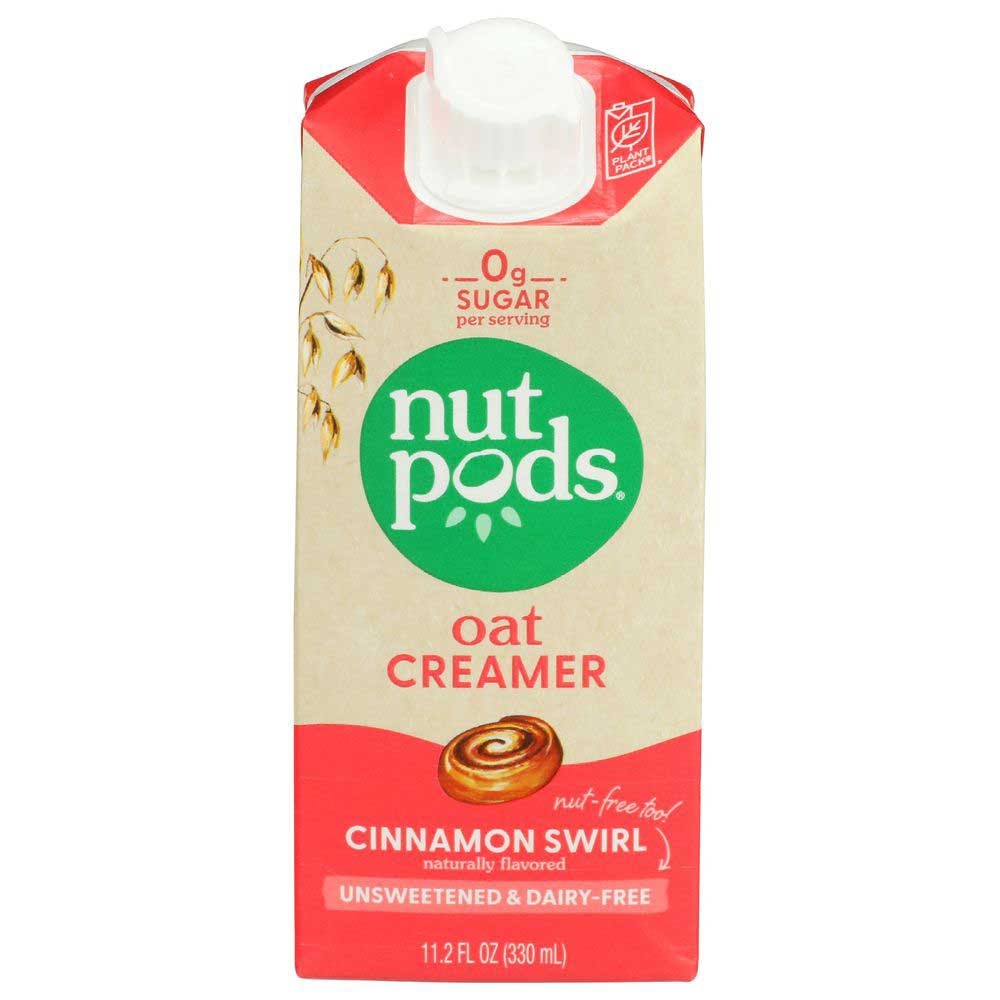 Nutpods Unsweetened Cinnamon Swirl Oat Creamer, 11.2 Fluid Ounce -- 12 per case