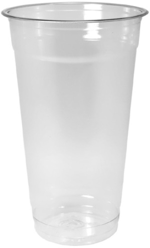 rPlanet Earth 100 Percent PCR Plastic RPET Clear Drink Cup, 24 Ounce -- 600 per case