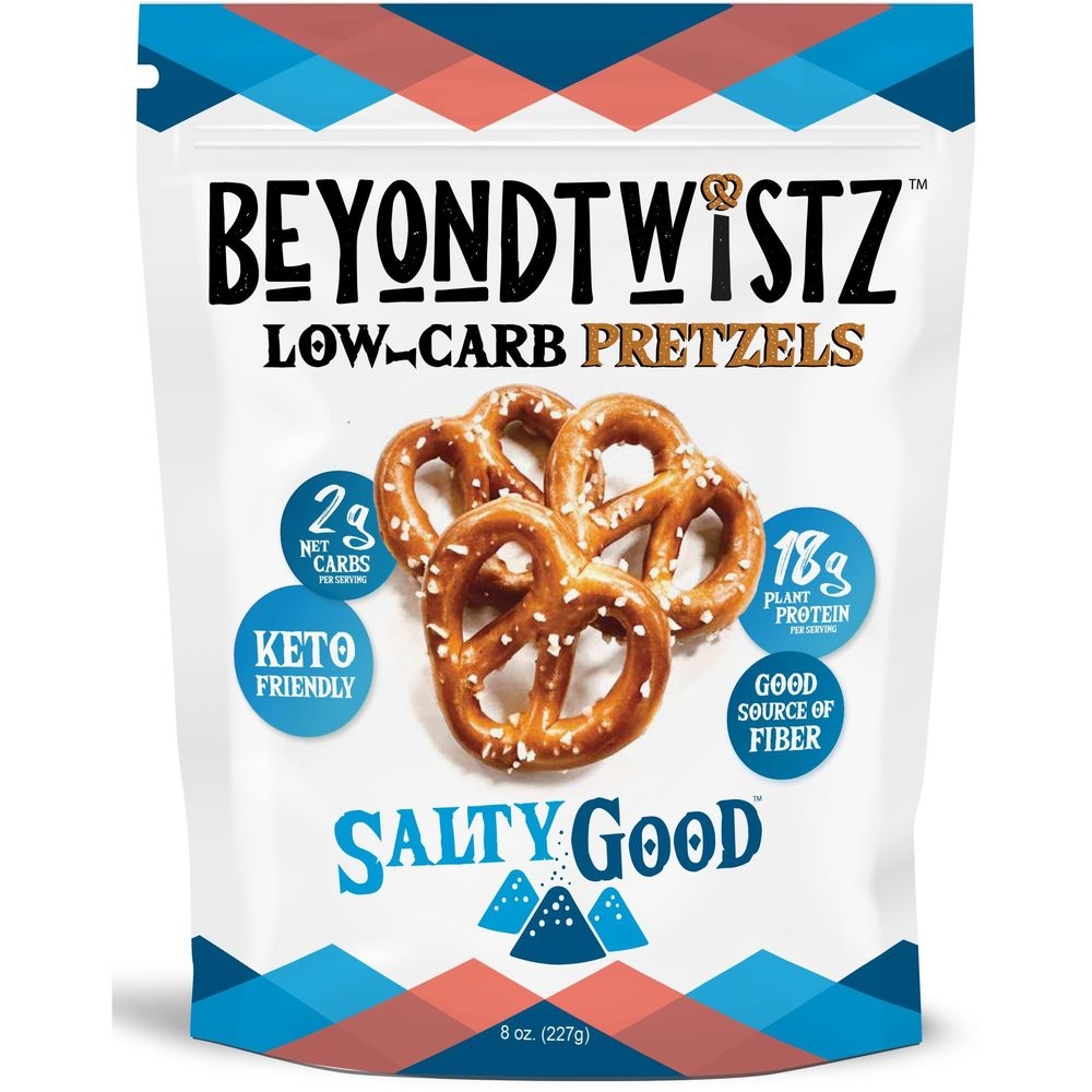 BeyondTwistz Salty Good Low Carb Pretzels, 8 Ounce -- 12 per case
