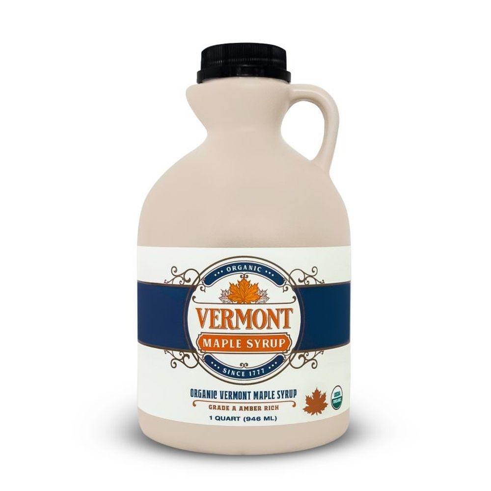 Vermont Maple Syrup Organic Amber Maple Syrup, 32 Ounce -- 12 per case