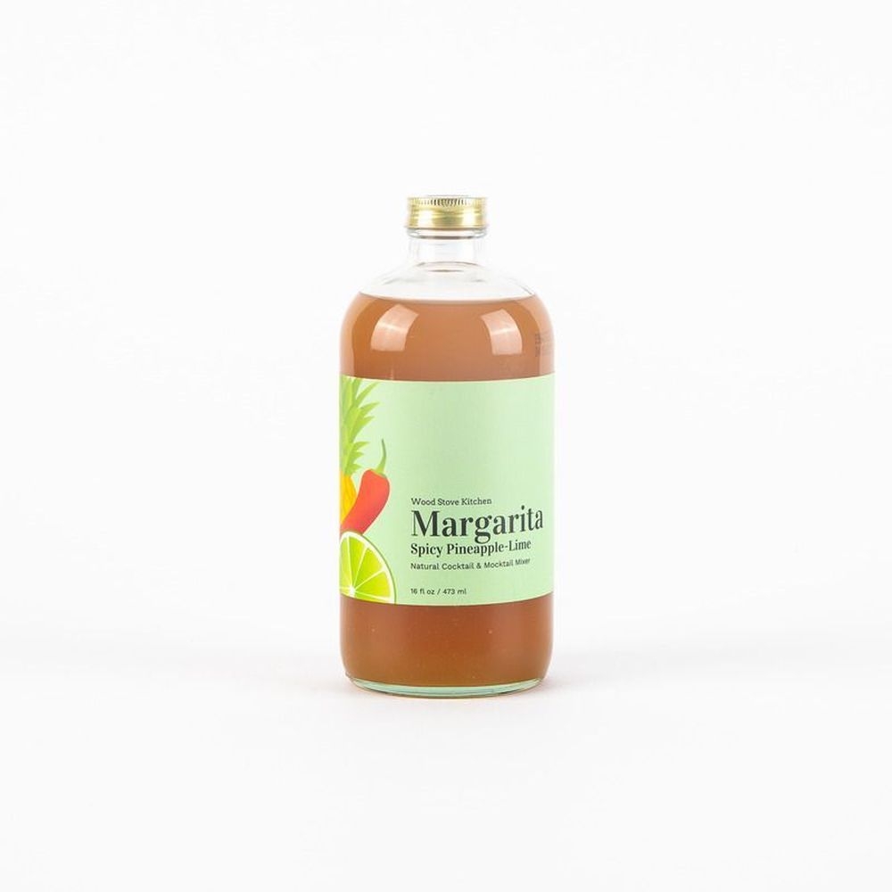 Wood Stove Kitchen Margarita Spicy Pineapple and Lime Mixer, 16 Fluid Ounce -- 12 per case