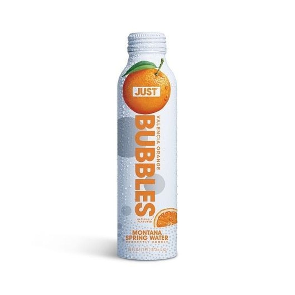 Just Bubbles Orange Valencia Flavored Spring Water, 16 Fluid Ounce -- 12 per case