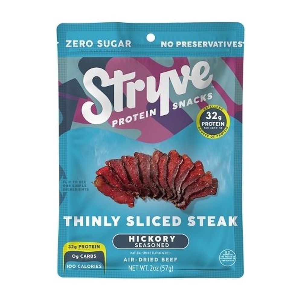 Stryve Hickory Seasoned Sliced Steak, 2 Ounce - 8 per case