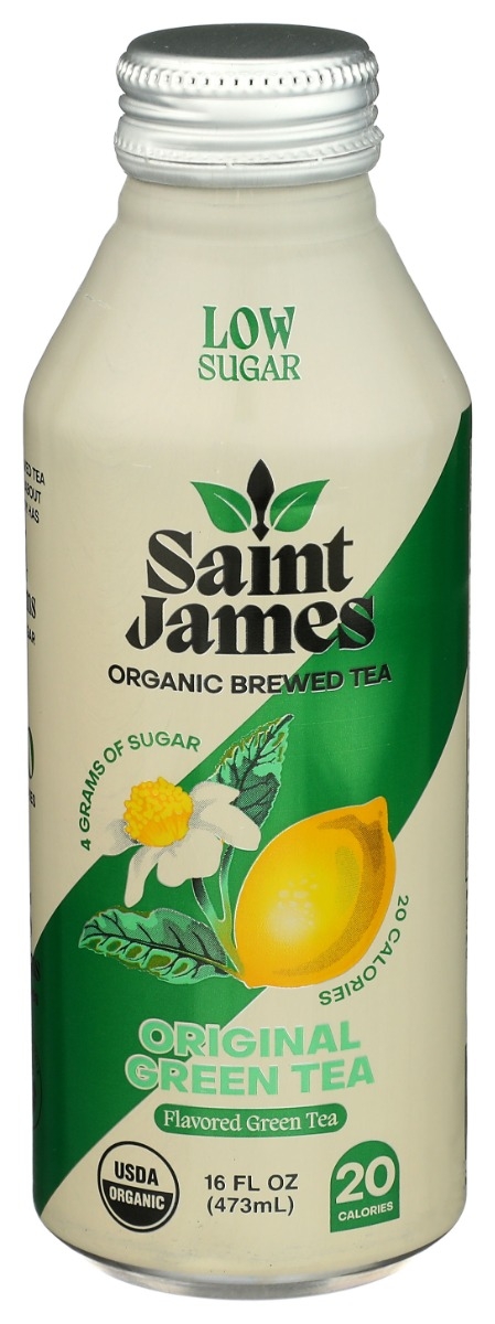 Saint James Organic Original Green Tea, 16.9 Fluid Ounce -- 12 per case