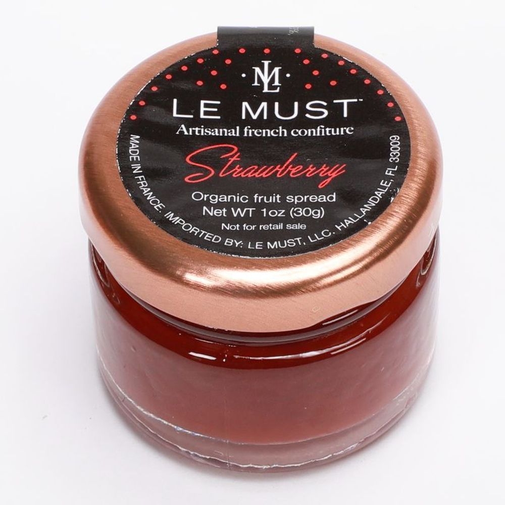 Le Must Single Serve Organic Strawberry Preserve, 1 Ounce Jar -- 80 per case
