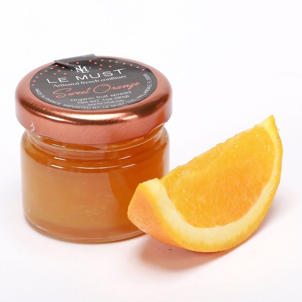Le Must Single Serve Organic Sweet Orange Marmalade, 1 Ounce Jar -- 80 per case