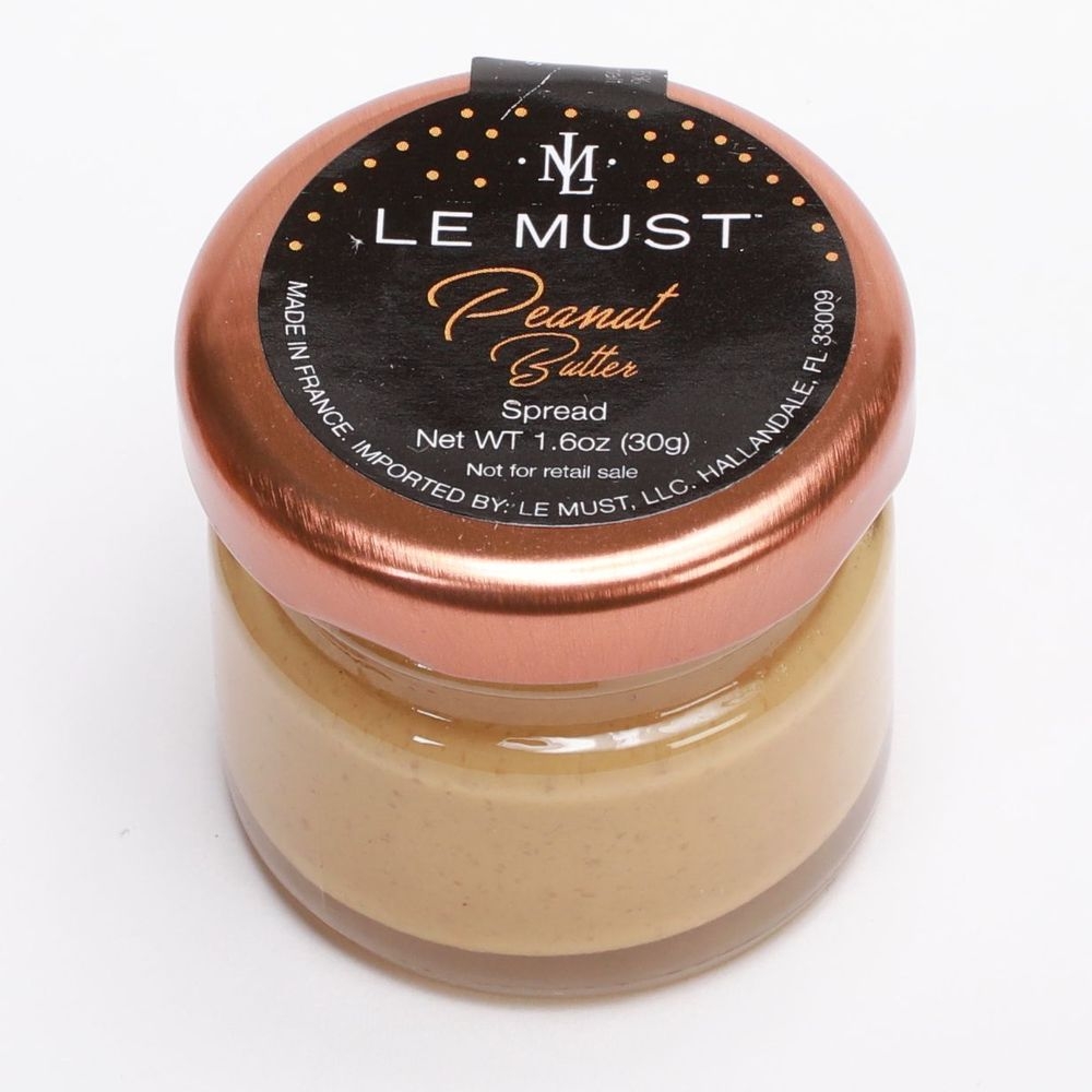 Le Must Single Serve All Natural Peanut Butter, 1 Ounce Jar -- 80 per case