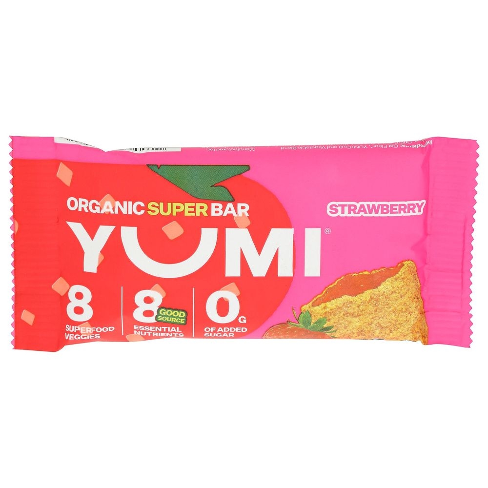 Yumi Organic Strawberry Super Bar, 6 Ounce -- 6 per case