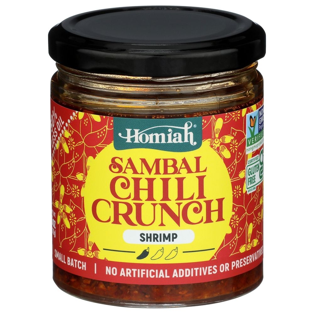Homiah Shrimp Flavor Sambal Chili Crunch, 6 Ounce -- 6 per case