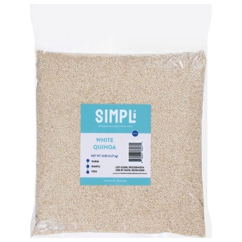 Simpli Peruvian White Quinoa, 5 Pound - 2 per case