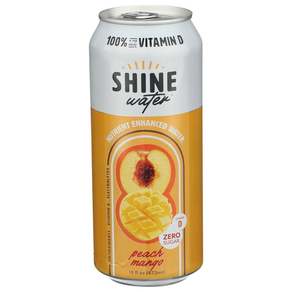 Shinewater Peach Mango Nutrient Enhanced Water, 16 Fluid Ounce -- 12 per case