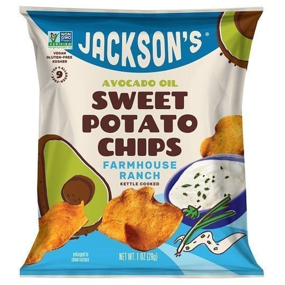 Jacksons Farmhouse Ranch Sweet Potato Chips in Avocado Oil, 1 Ounce -- 50 per case