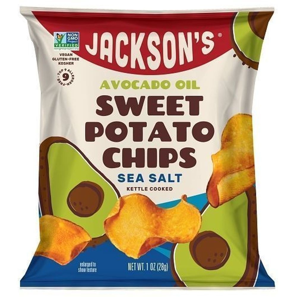 Jacksons Sea Salt Sweet Potato Chips in Avocado Oil, 1 Ounce -- 50 per case