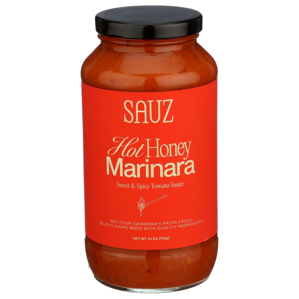 Sauz Summer Hot Honey Marinara Sauce, 25 Ounce -- 6 per case