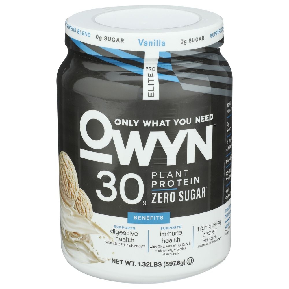 Owyn Vanilla Pro Elite Protein Powder, 1.32 Pound -- 3 per case