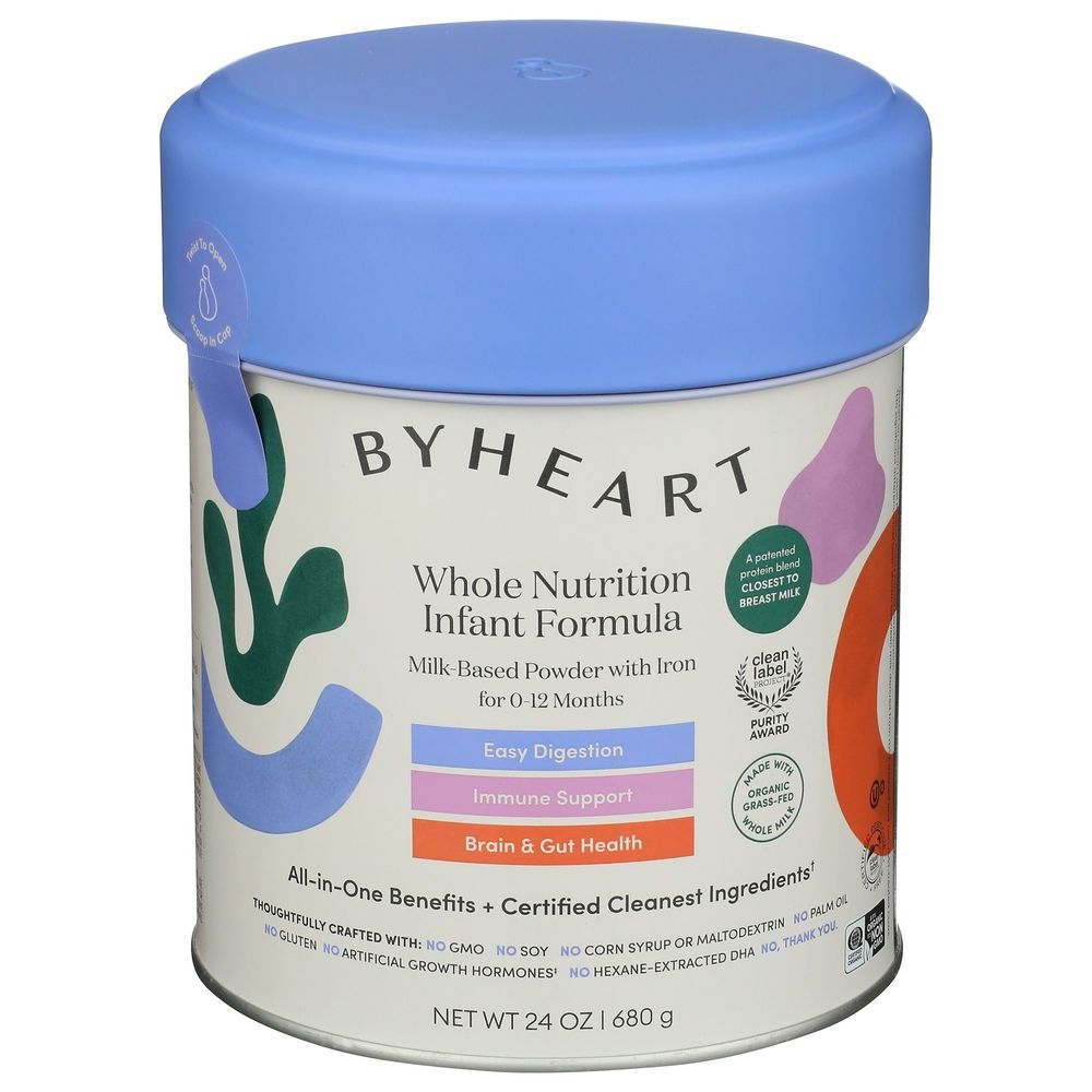 ByHeart Whole Nutrition Infant Formula, 24 Ounce -- 4 per case